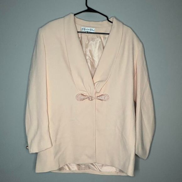 Christian dior peachy pink blazer Yachet ClubOffice WearA9